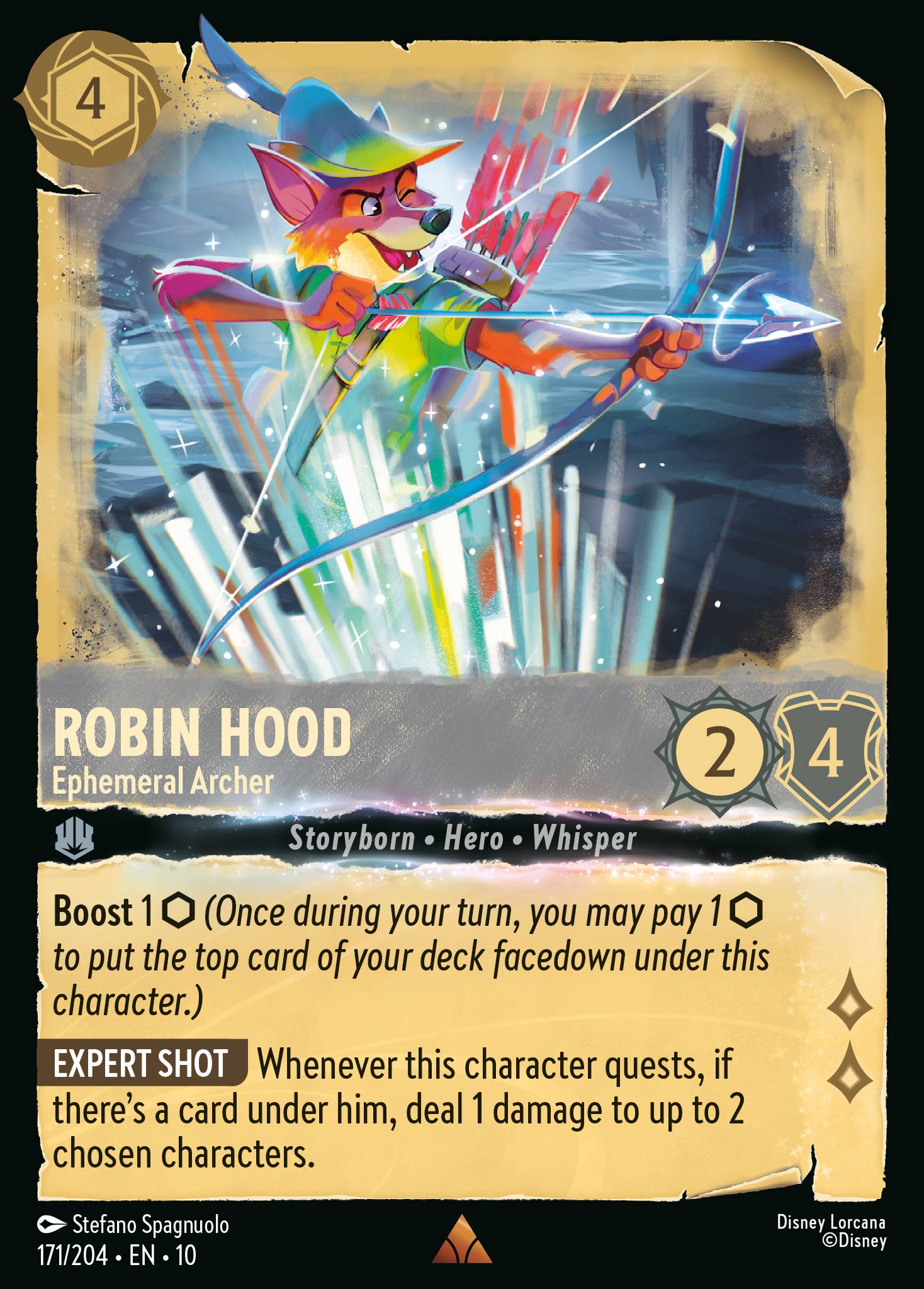 Robin Hood — Ephemeral Archer Disney Lorcana card