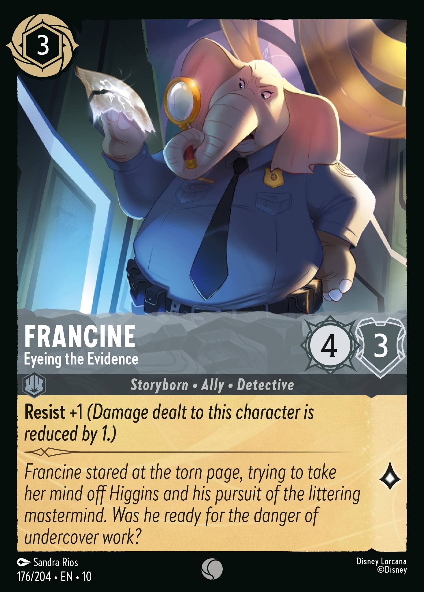 Francine — Eyeing the Evidence Disney Lorcana card