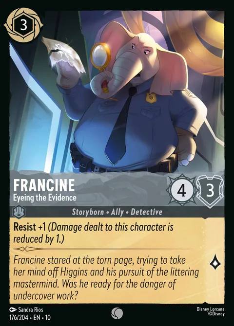 Francine — Eyeing the Evidence Disney Lorcana card
