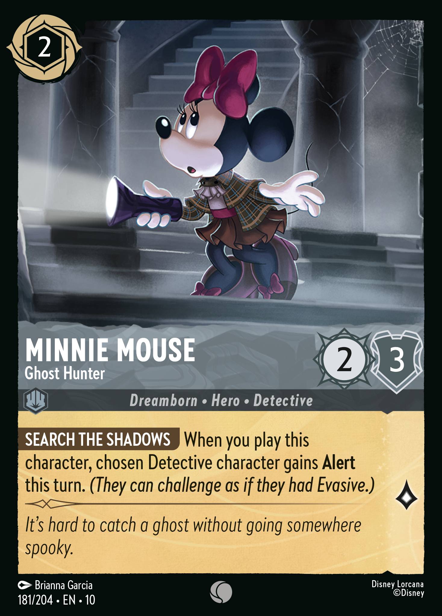 Minnie Mouse — Ghost Hunter Disney Lorcana card