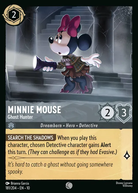 Minnie Mouse — Ghost Hunter Disney Lorcana card
