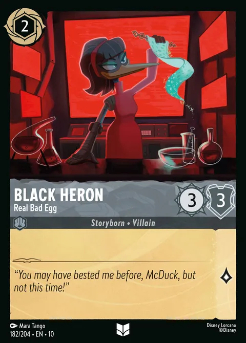 Black Heron — Real Bad Egg Disney Lorcana card