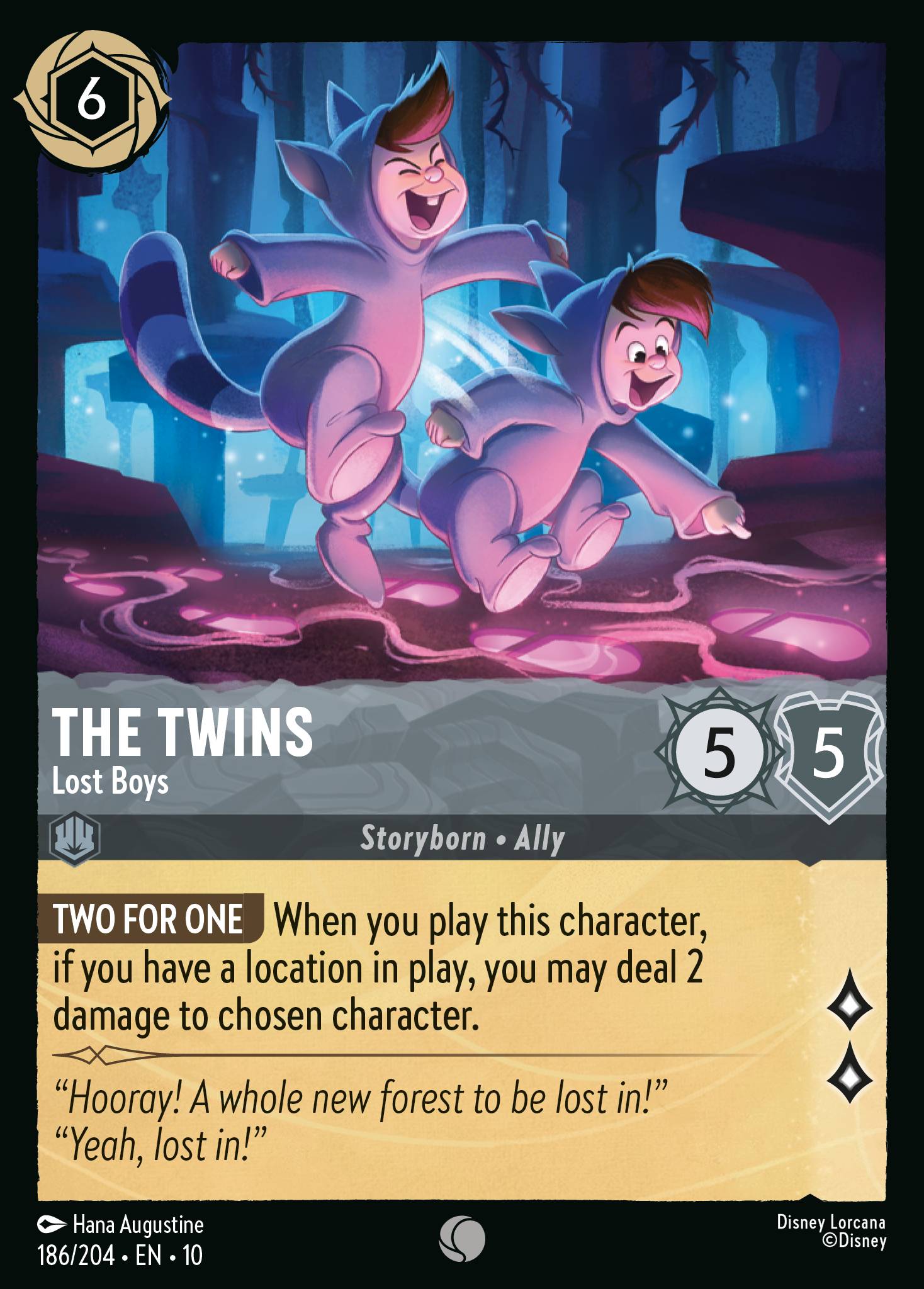 The Twins — Lost Boys Disney Lorcana card