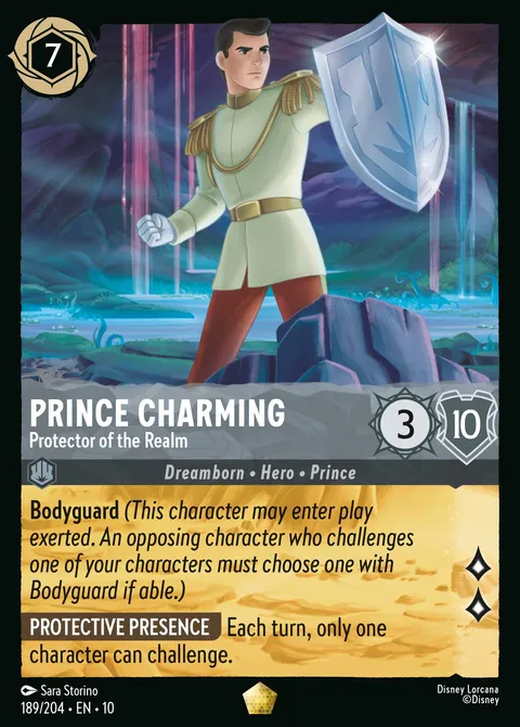 Prince Charming — Protector of the Realm Disney Lorcana card