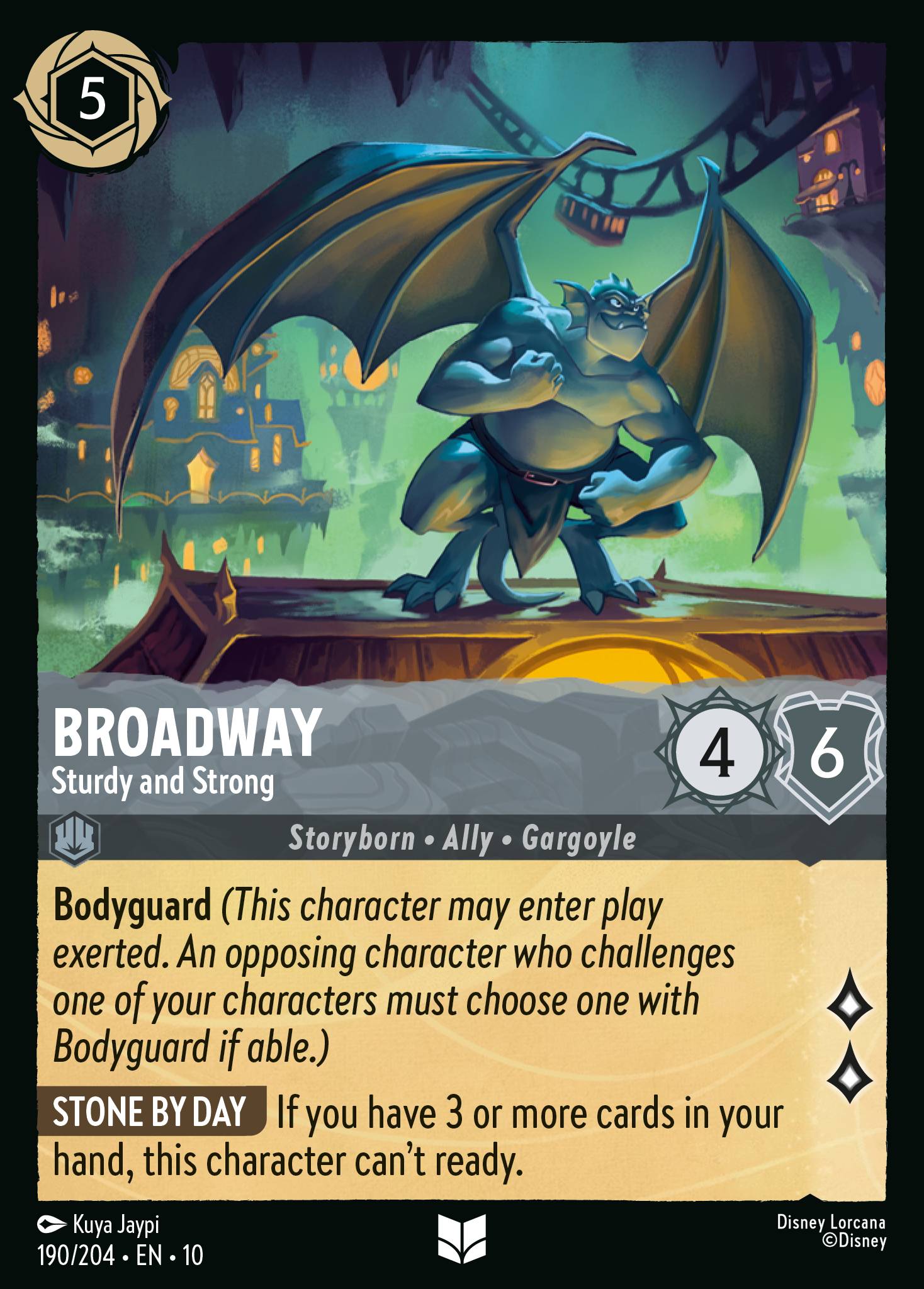 Broadway — Sturdy and Strong Disney Lorcana card