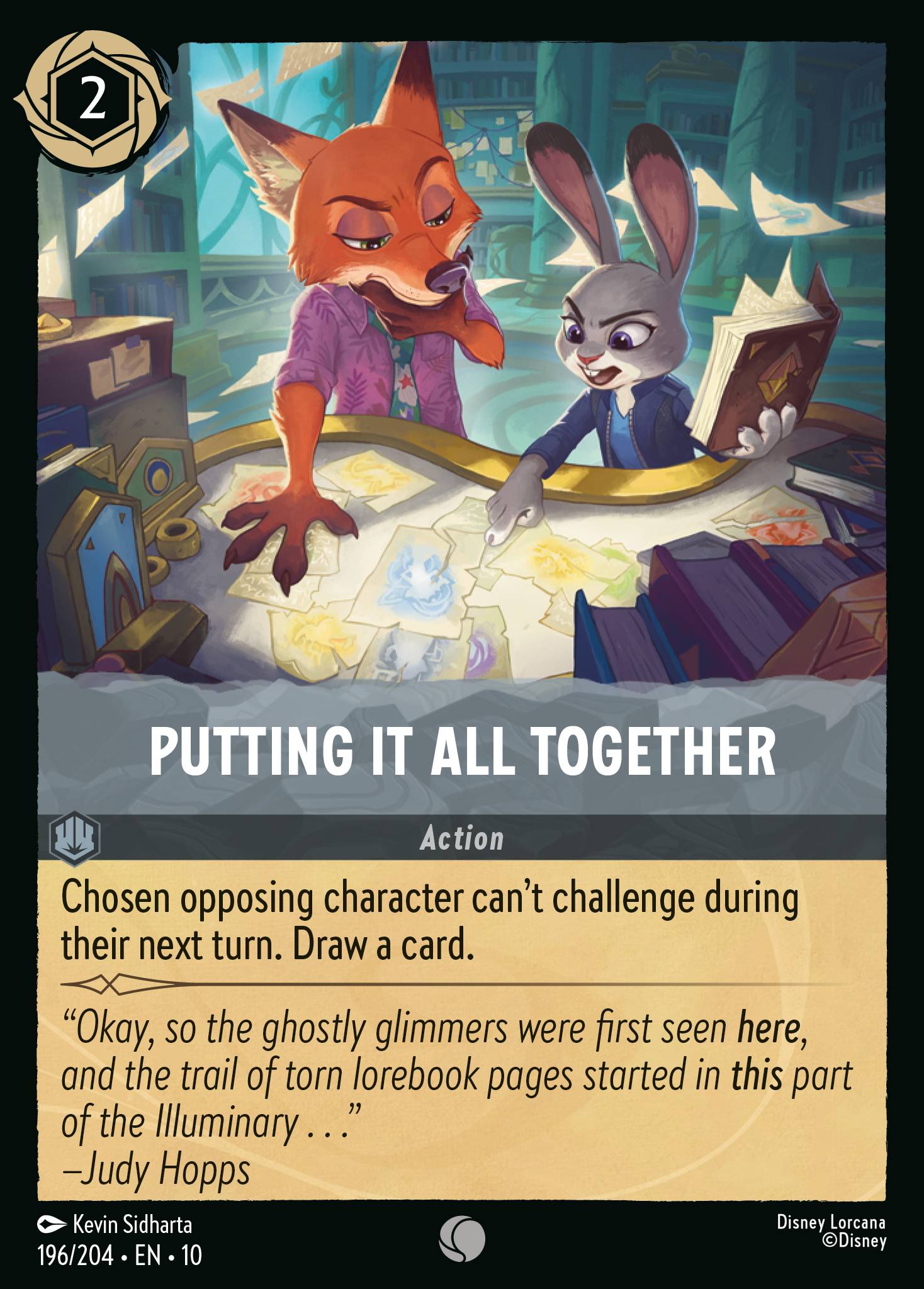 Putting It All Together Disney Lorcana card