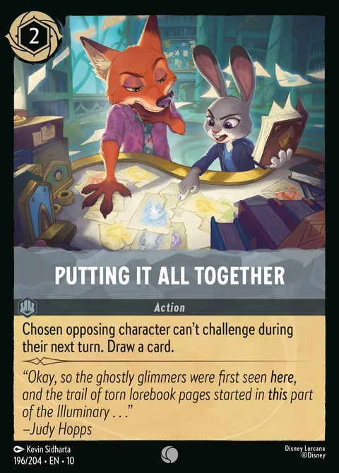 Putting It All Together Disney Lorcana card