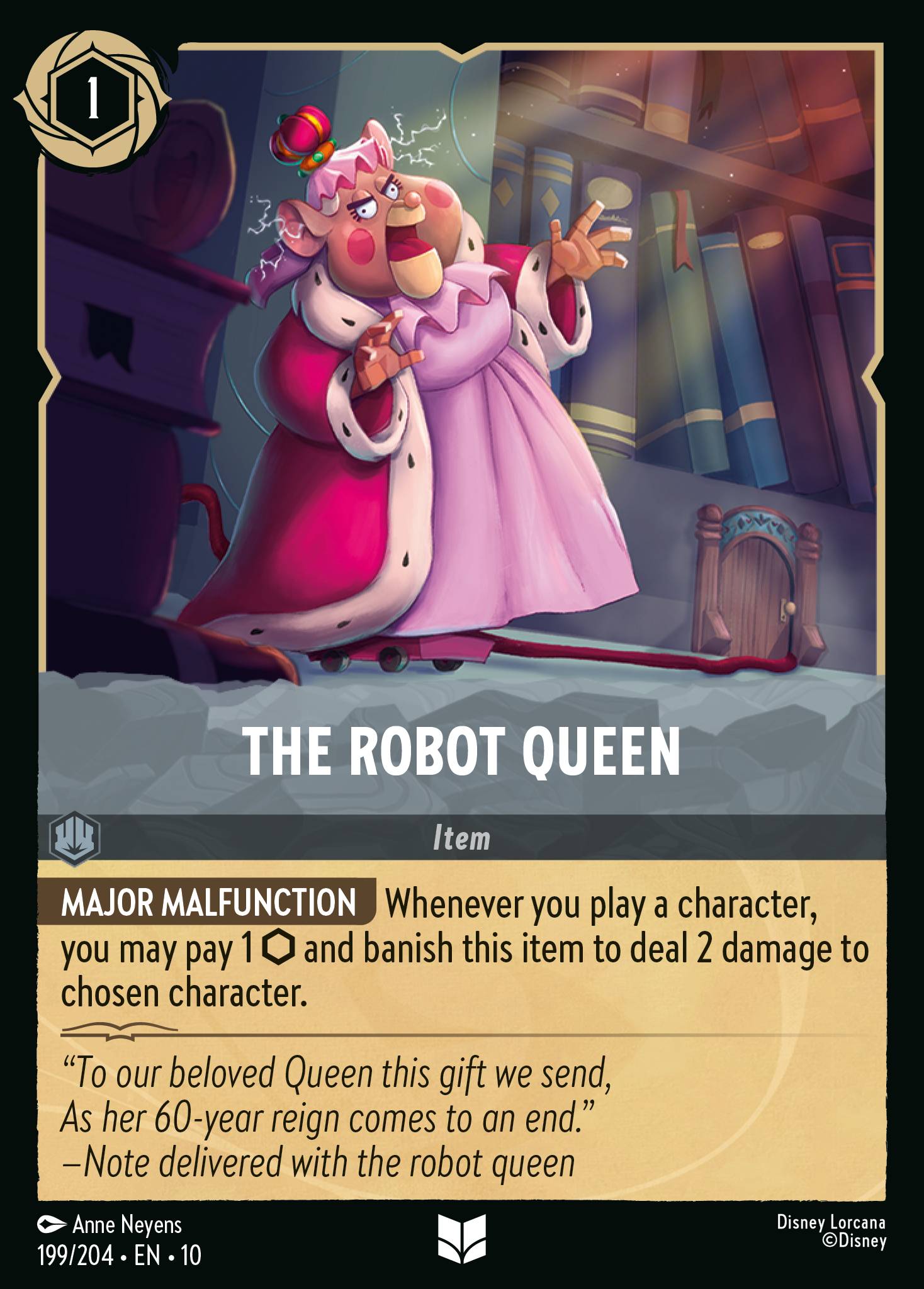 The Robot Queen Disney Lorcana card