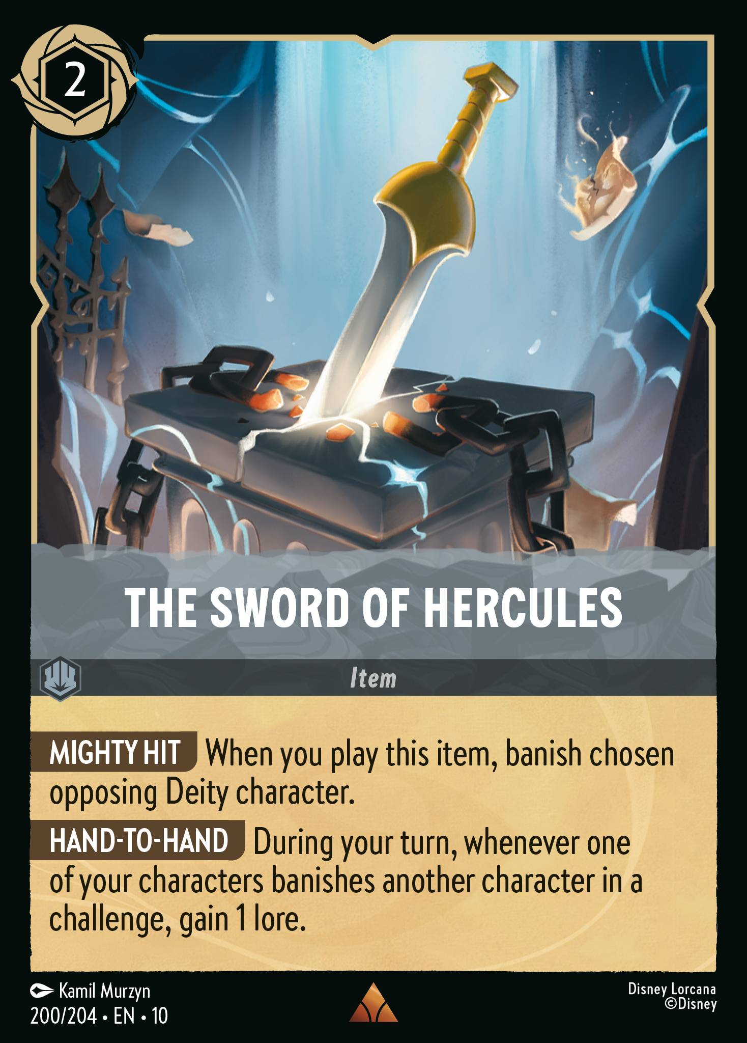 The Sword of Hercules Disney Lorcana card