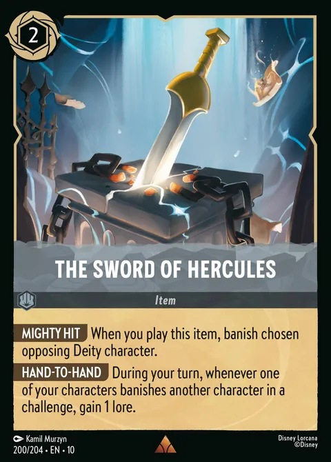The Sword of Hercules Disney Lorcana card