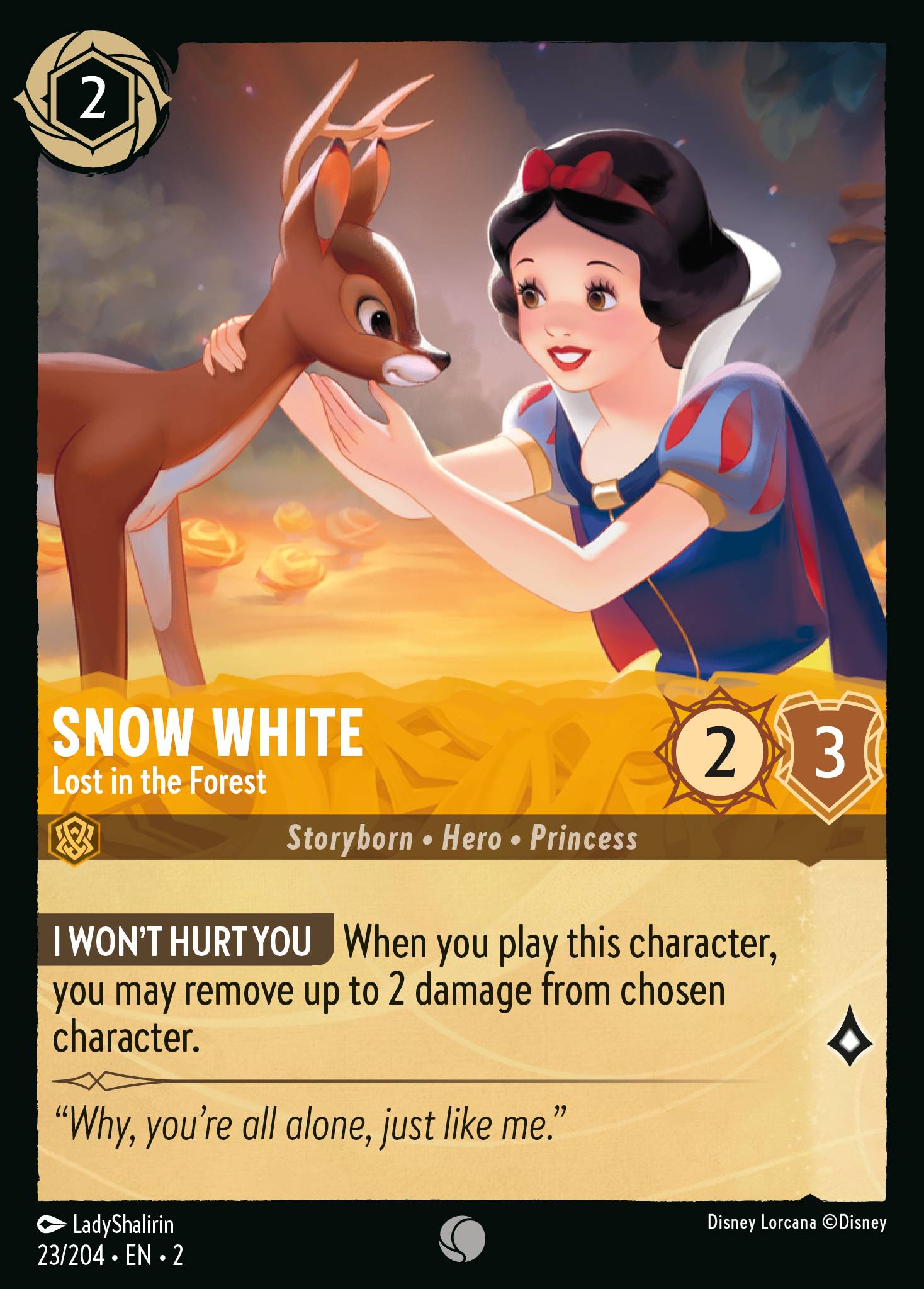 Snow White — Lost in the Forest Disney Lorcana card