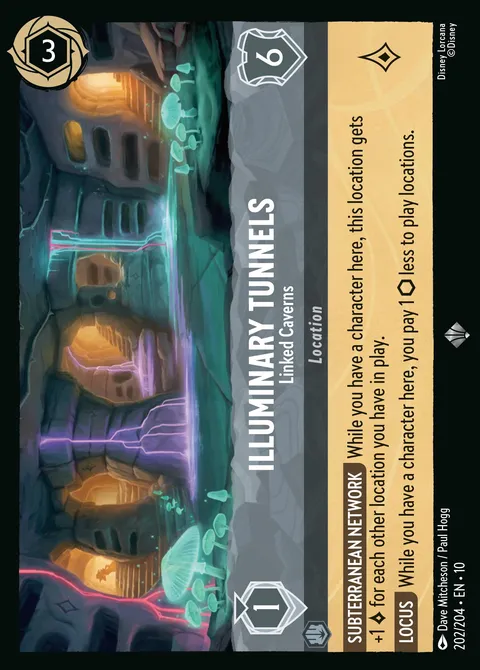 Illuminary Tunnels — Linked Caverns Disney Lorcana card