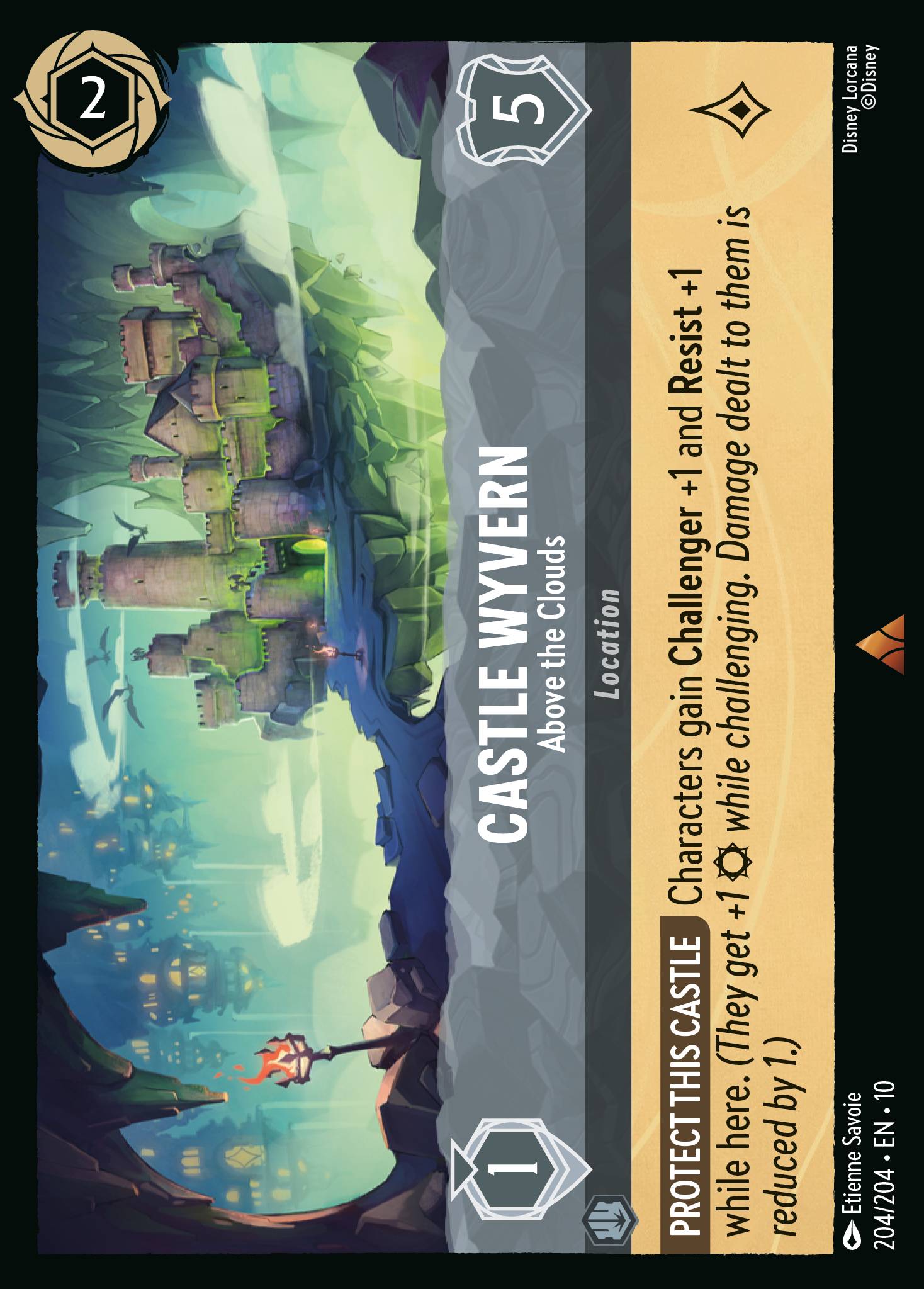 Castle Wyvern — Above the Clouds Disney Lorcana card