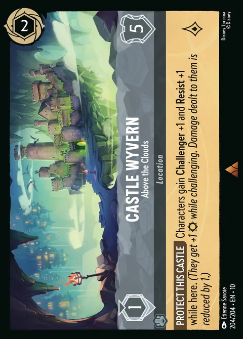 Castle Wyvern — Above the Clouds Disney Lorcana card