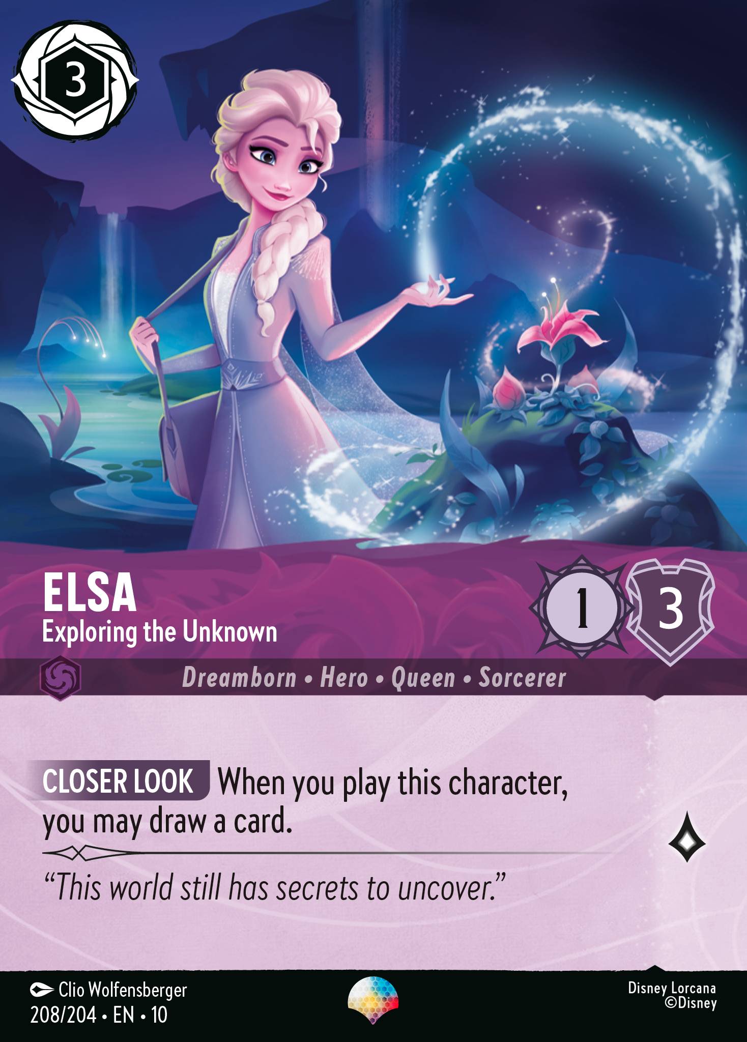 Elsa — Exploring the Unknown Disney Lorcana card