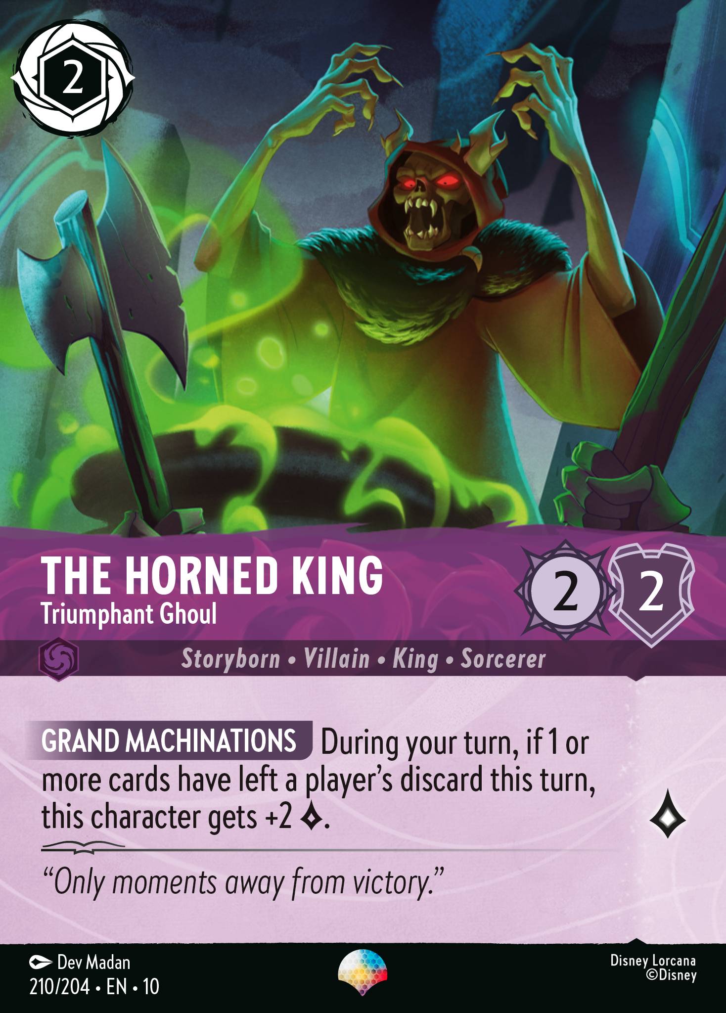 The Horned King — Triumphant Ghoul Disney Lorcana card
