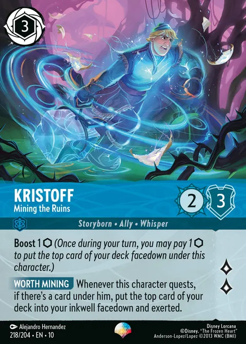 Kristoff — Mining the Ruins Disney Lorcana card