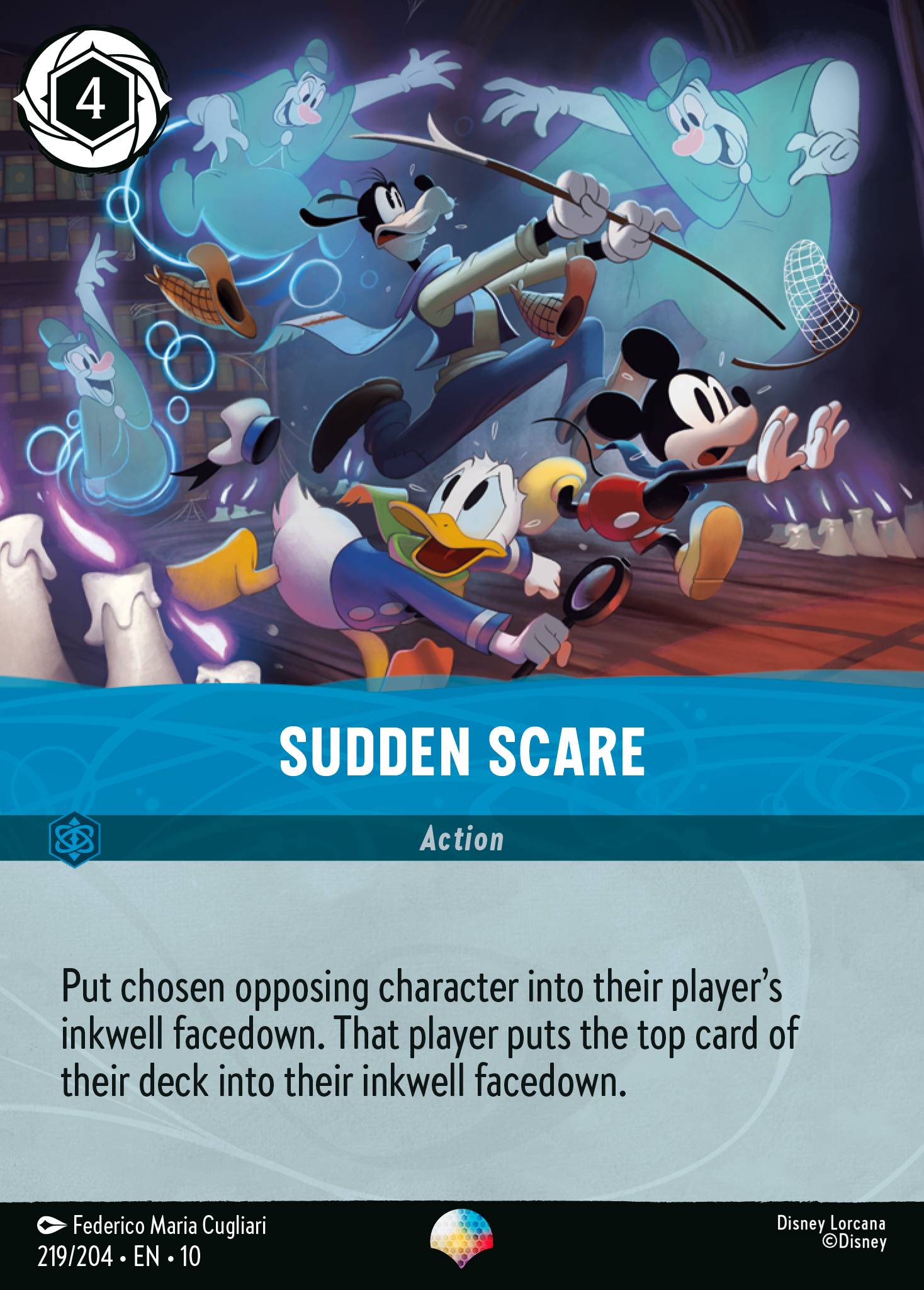 Sudden Scare Disney Lorcana card