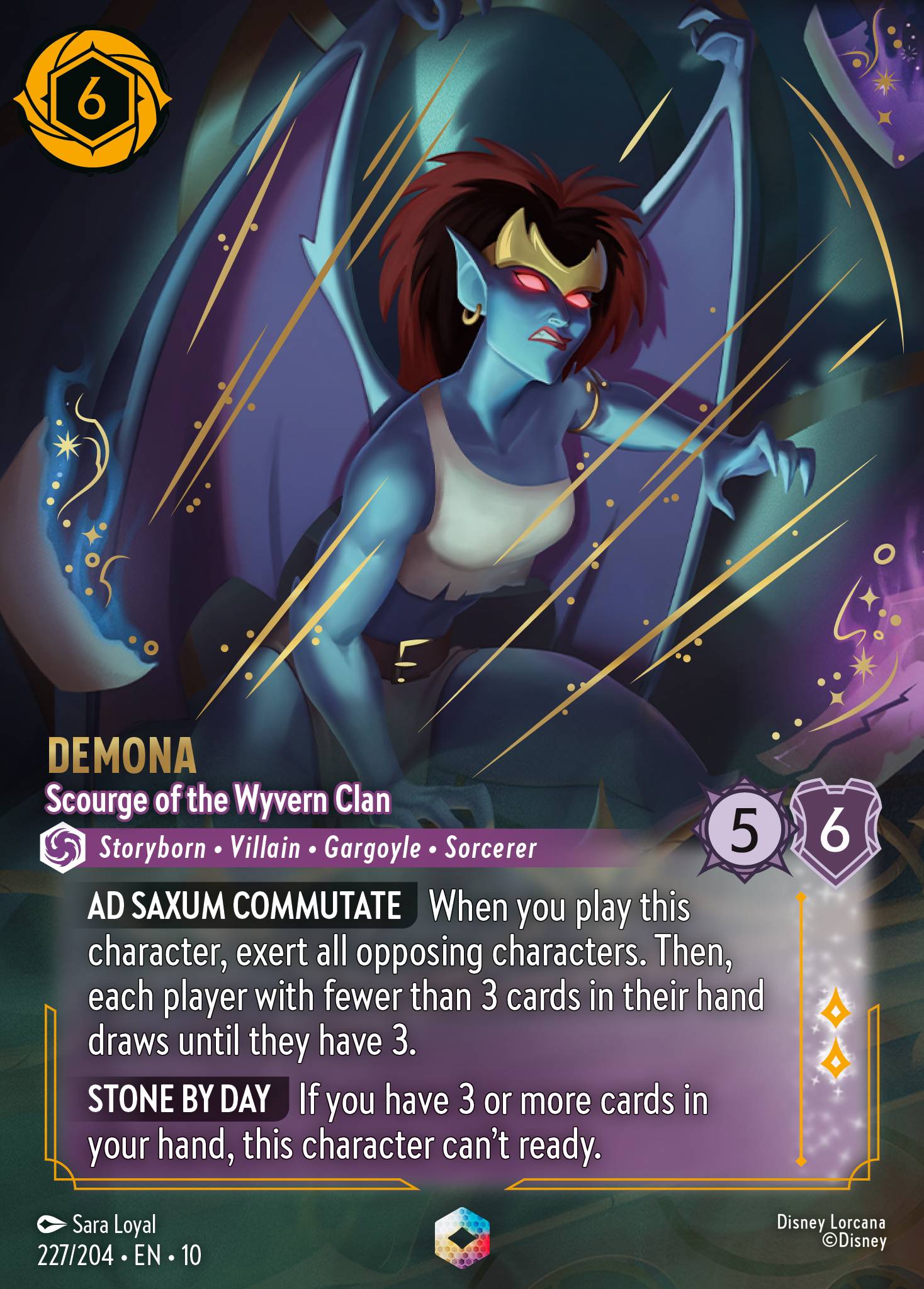 Demona — Scourge of the Wyvern Clan Disney Lorcana card