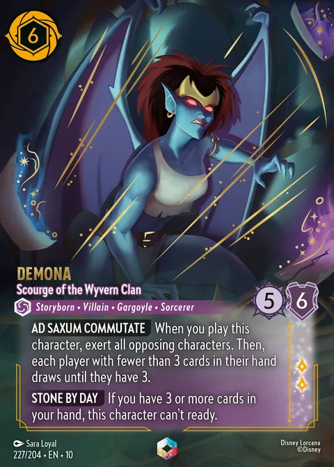 Demona — Scourge of the Wyvern Clan Disney Lorcana card