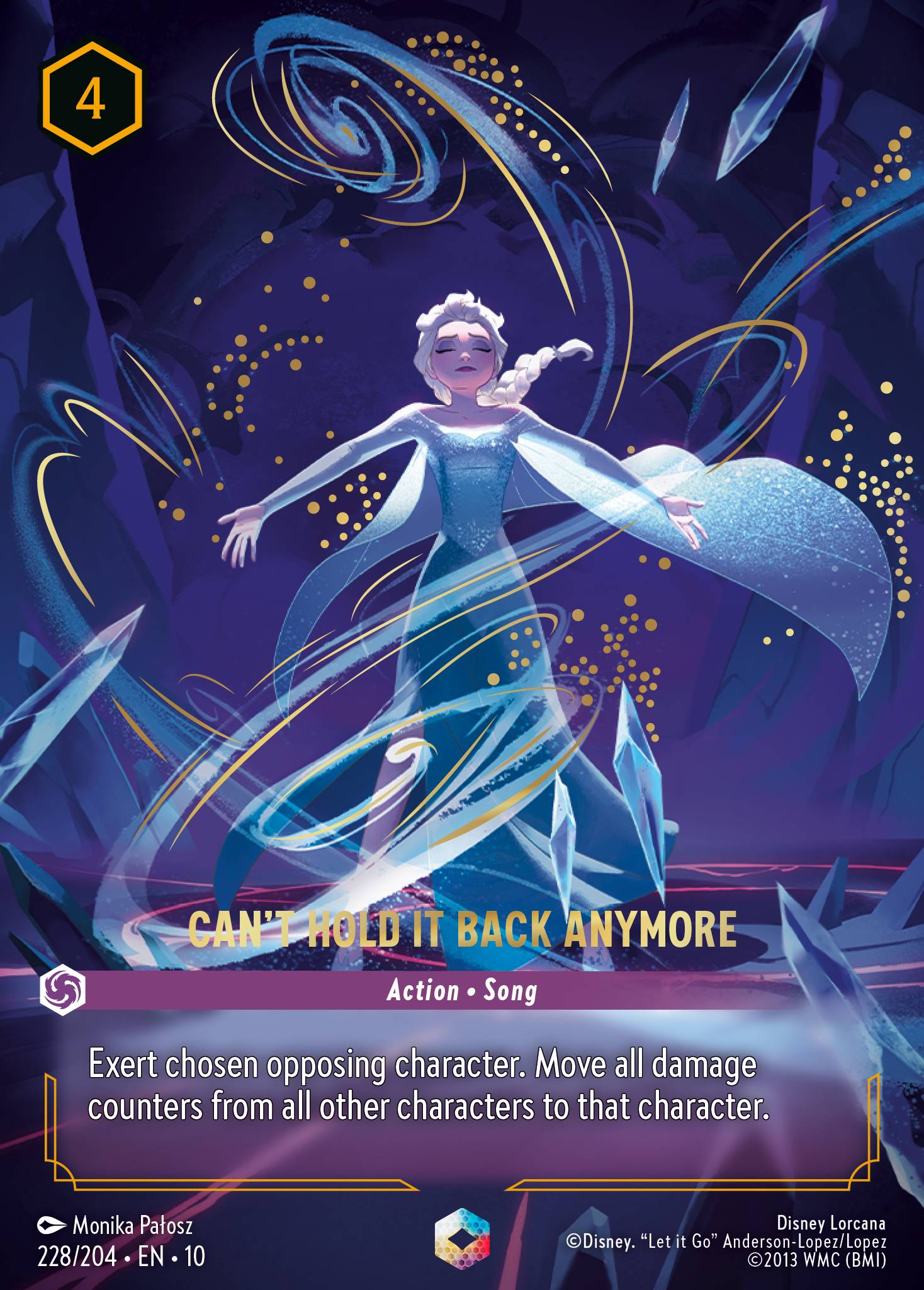 Can't Hold it Back Anymore Disney Lorcana card