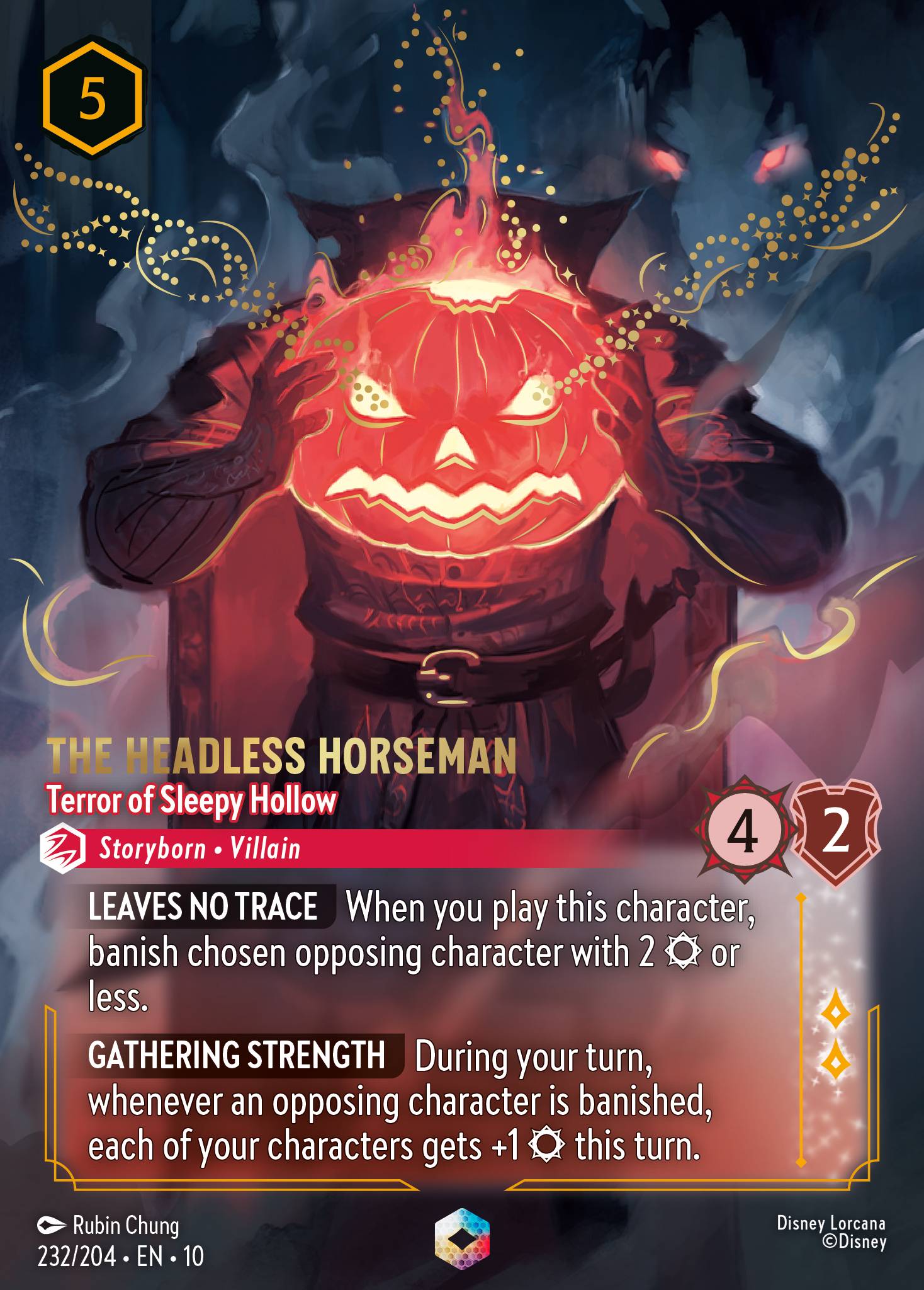 The Headless Horseman — Terror of Sleepy Hollow Disney Lorcana card