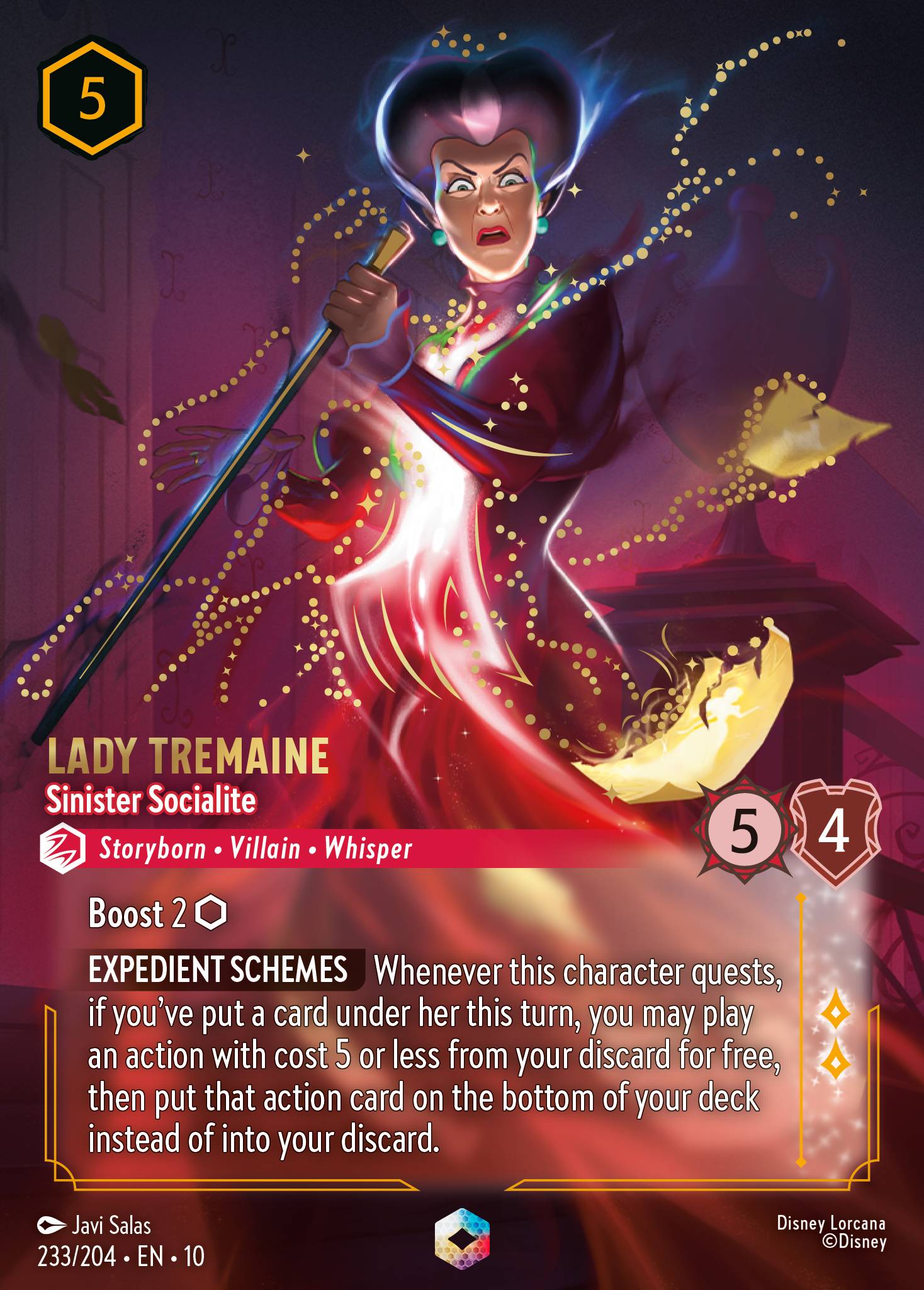 Lady Tremaine — Sinister Socialite Disney Lorcana card