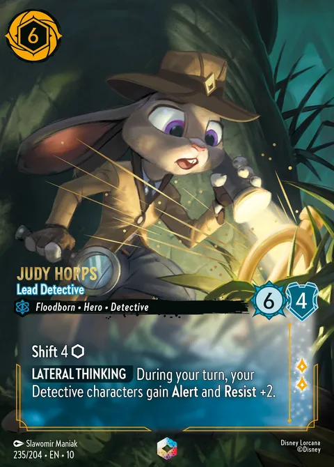 Judy Hopps — Lead Detective Disney Lorcana card