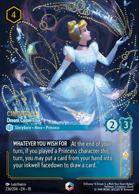 Cinderella — Dream Come True Disney Lorcana card