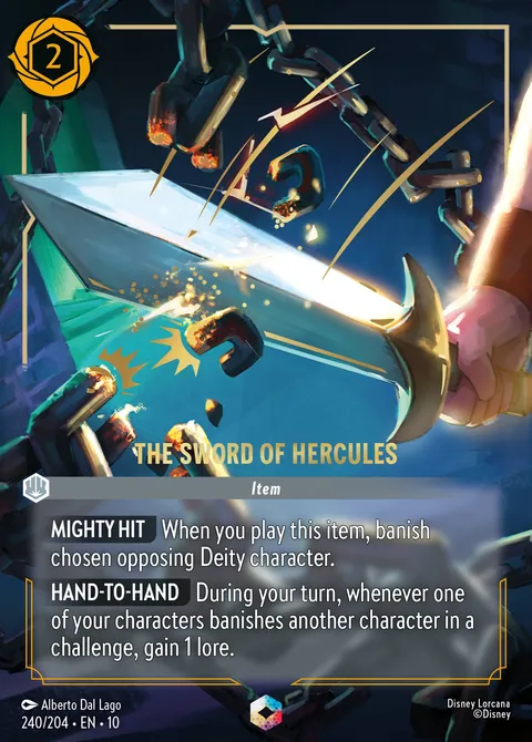 The Sword of Hercules Disney Lorcana card