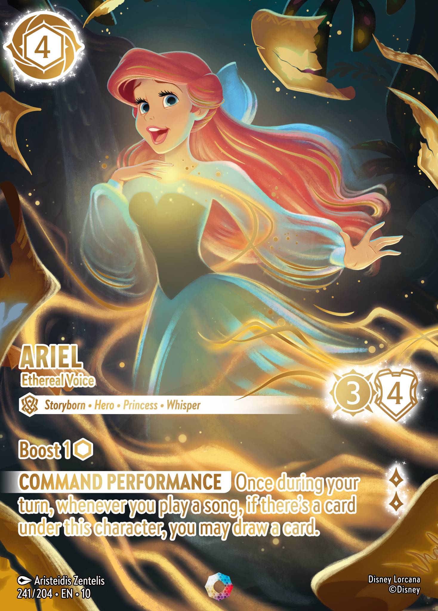 Ariel — Ethereal Voice Disney Lorcana card
