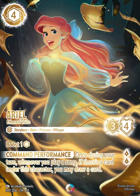 Ariel — Ethereal Voice Disney Lorcana card
