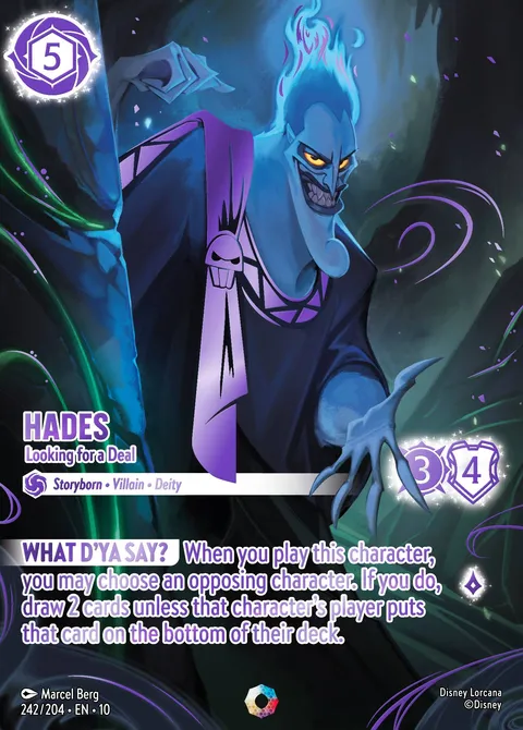 Hades — Looking for a Deal Disney Lorcana card