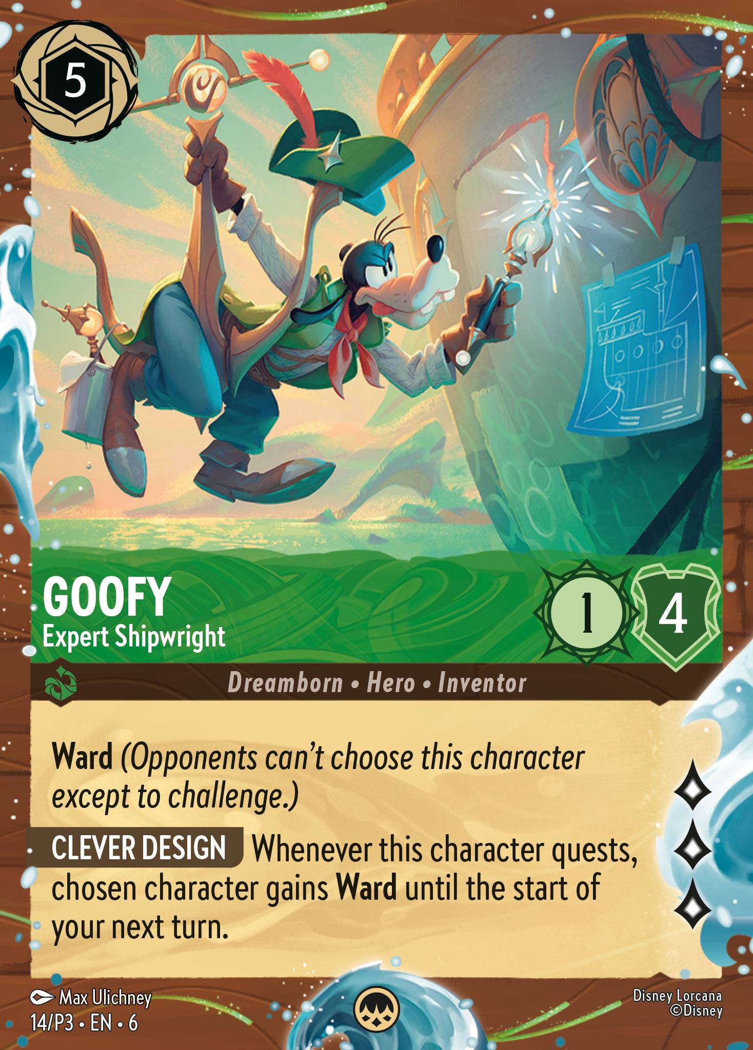 Goofy — Expert Shipwright Disney Lorcana card