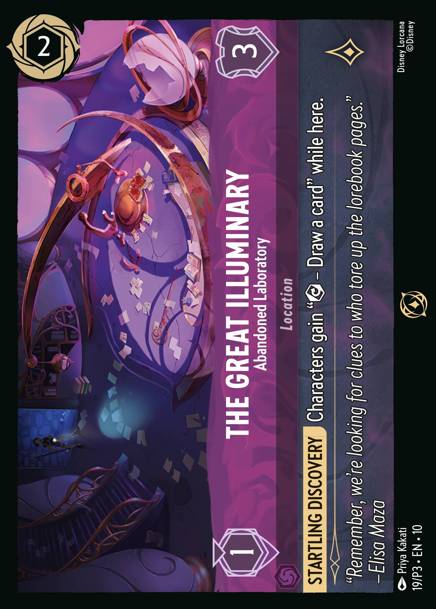 The Great Illuminary — Abandoned Laboratory Disney Lorcana card