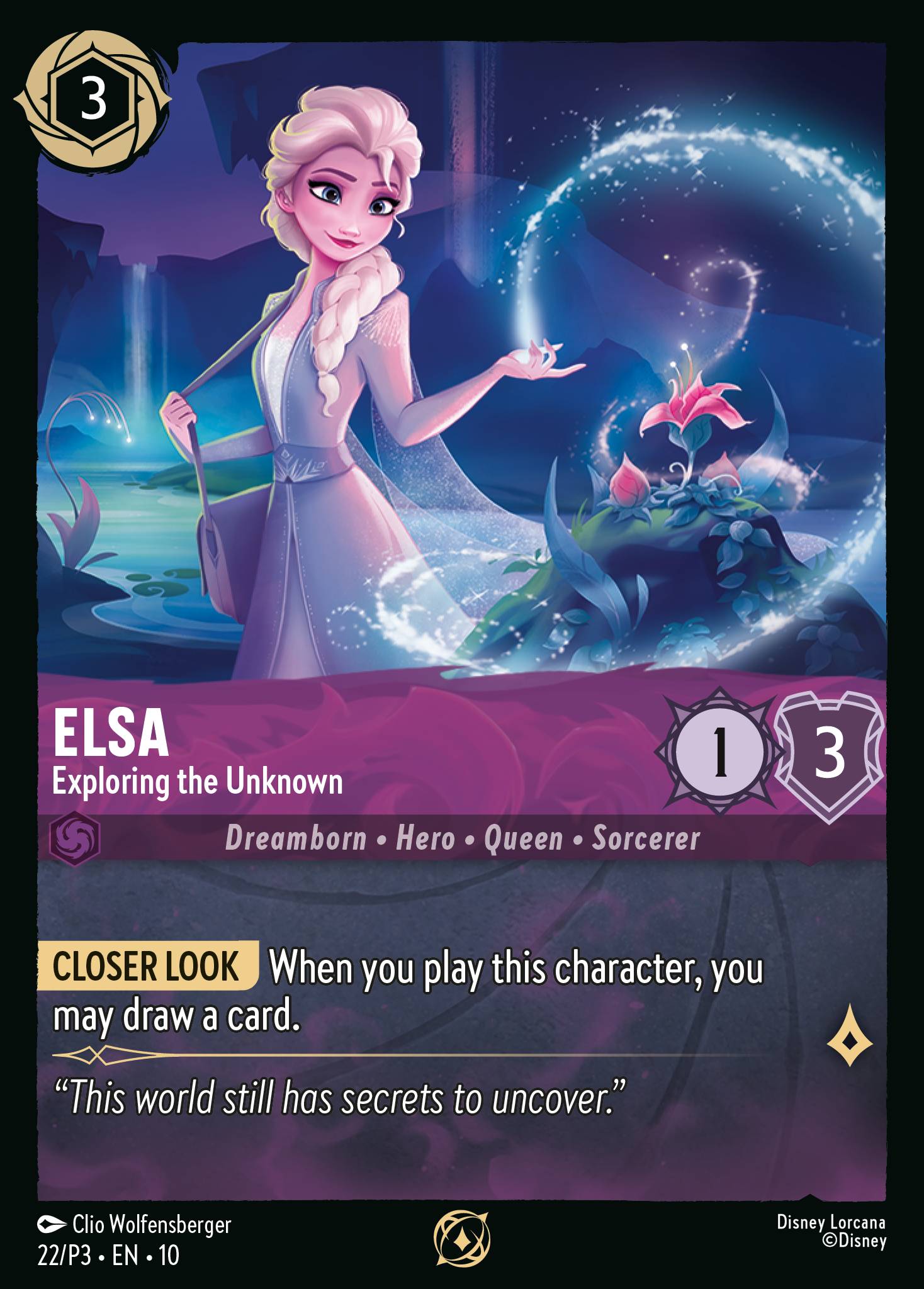 Elsa — Exploring the Unknown Disney Lorcana card