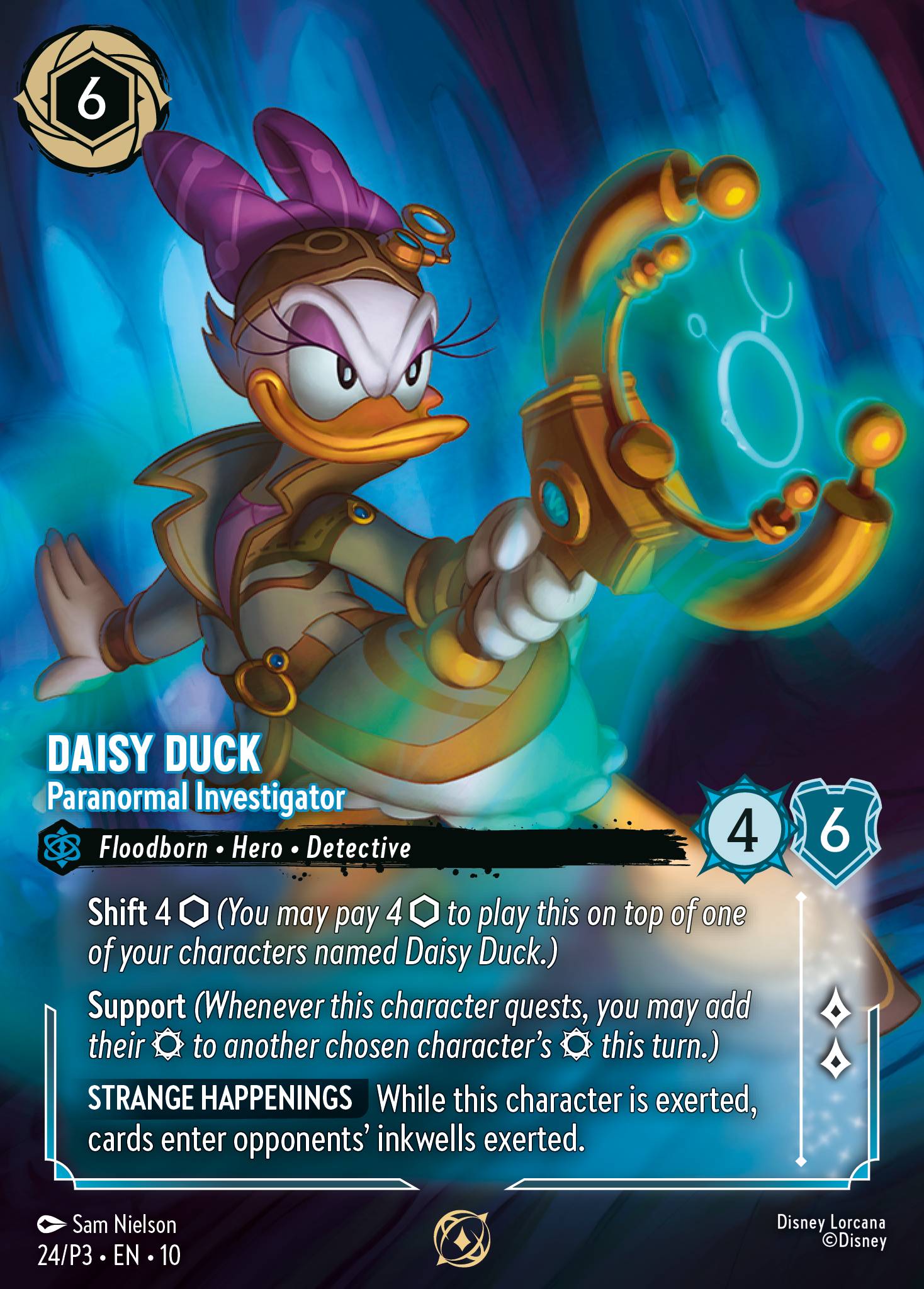 Daisy Duck — Paranormal Investigator Disney Lorcana card