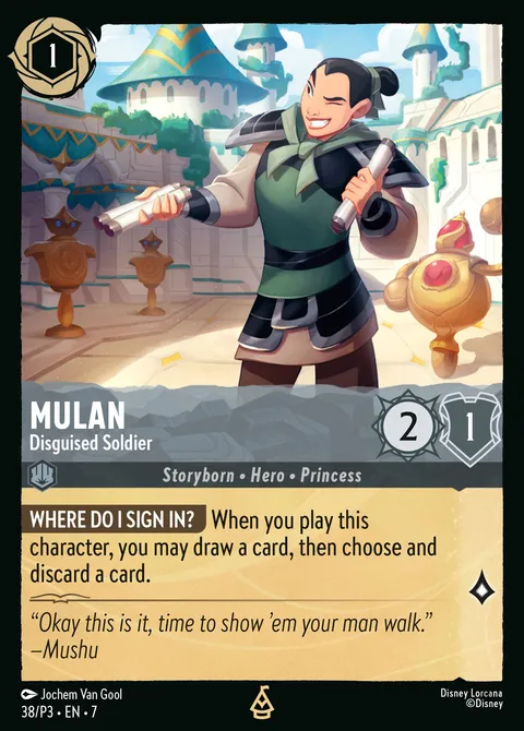 Mulan — Disguised Soldier Disney Lorcana card