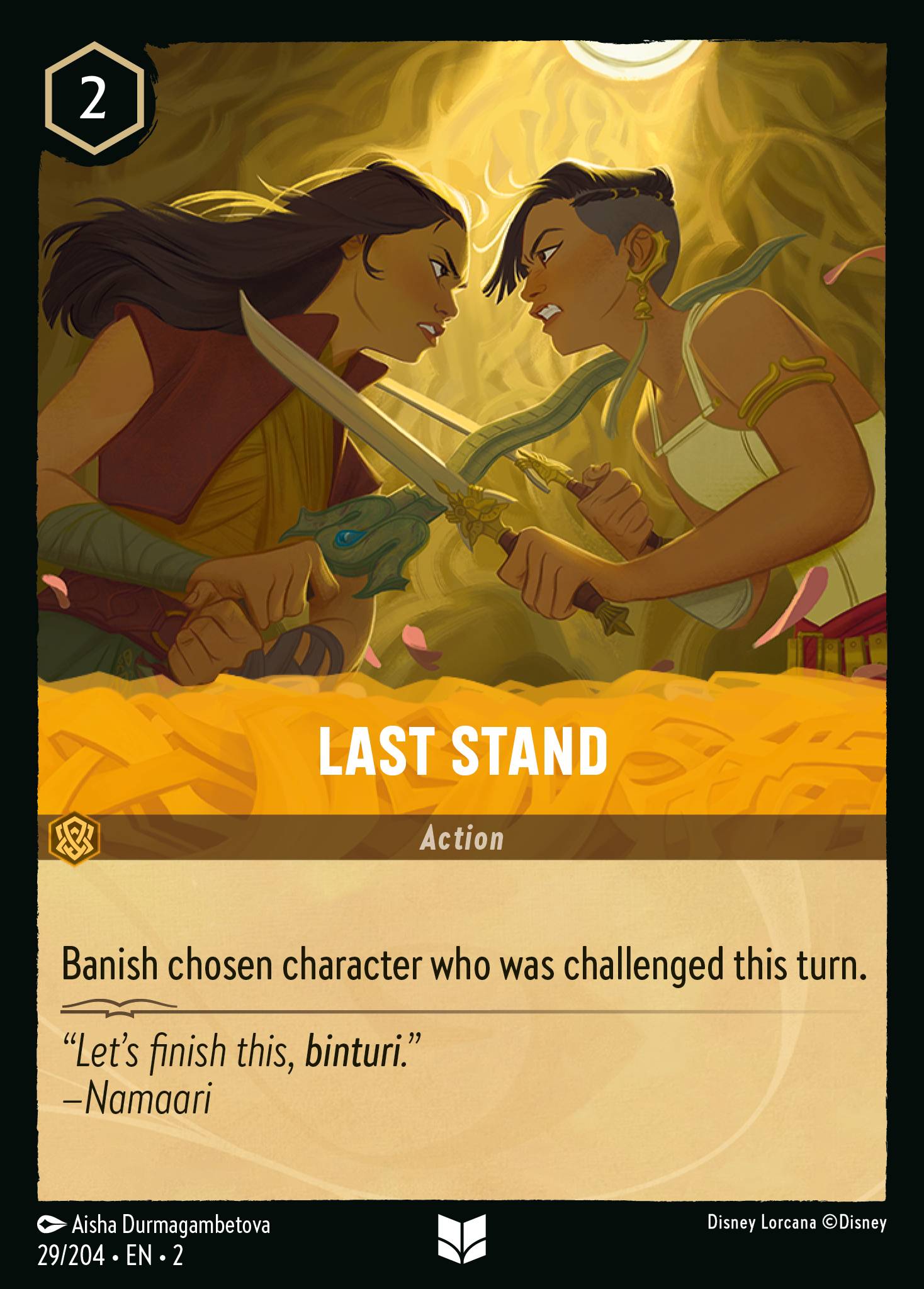 Last Stand Disney Lorcana card