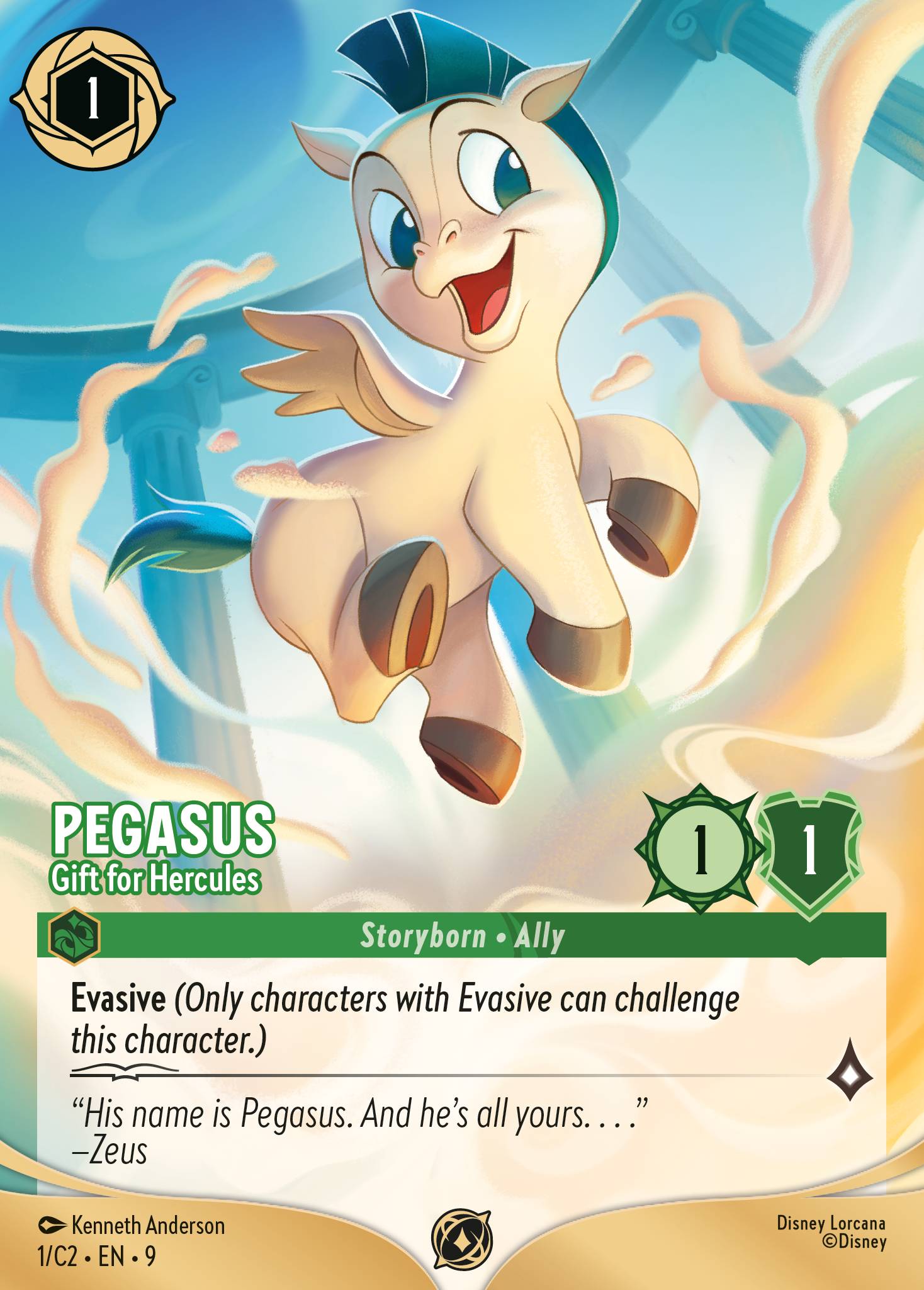 Pegasus — Gift for Hercules Disney Lorcana card