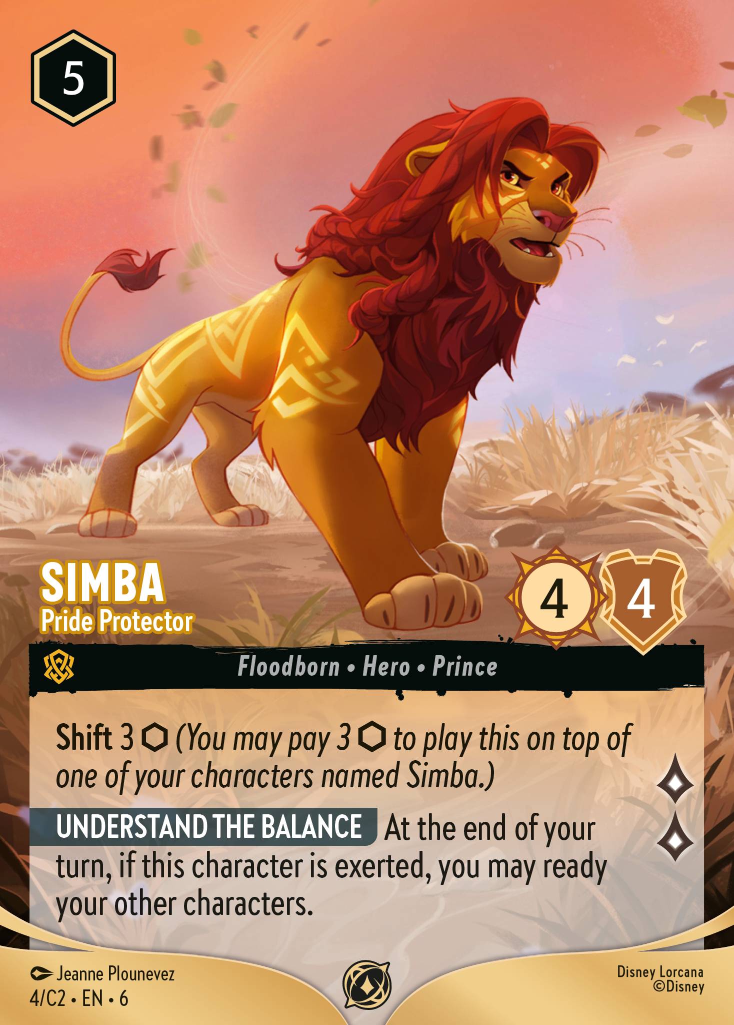 Simba — Pride Protector Disney Lorcana card