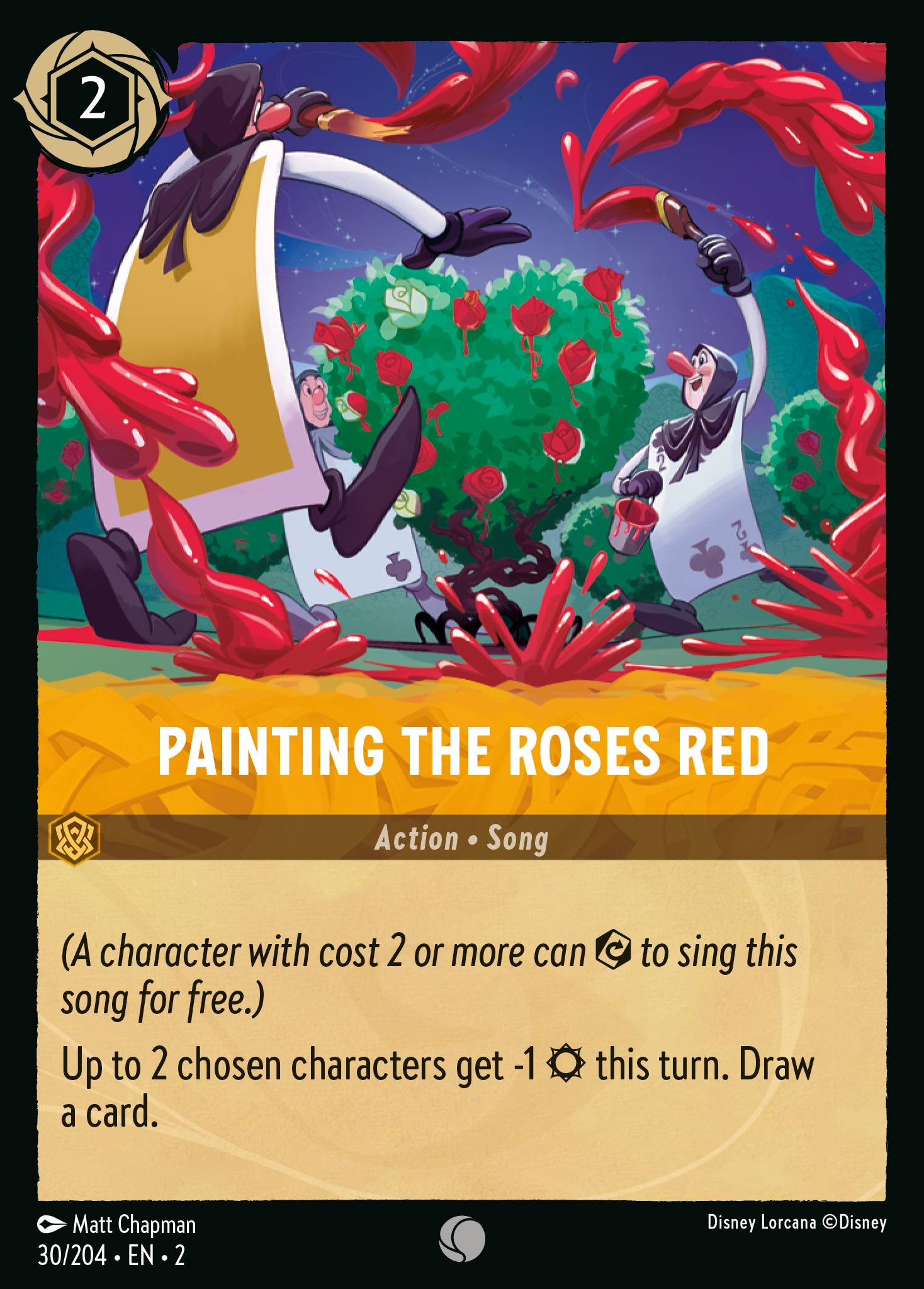 Painting the Roses Red Disney Lorcana card