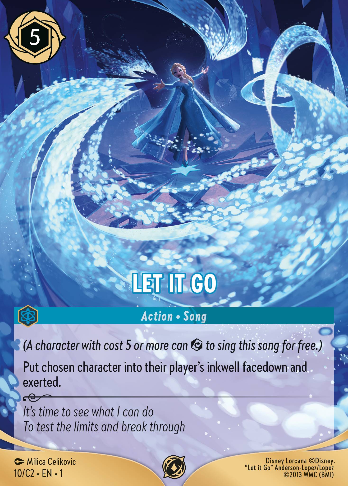 Let it Go Disney Lorcana card