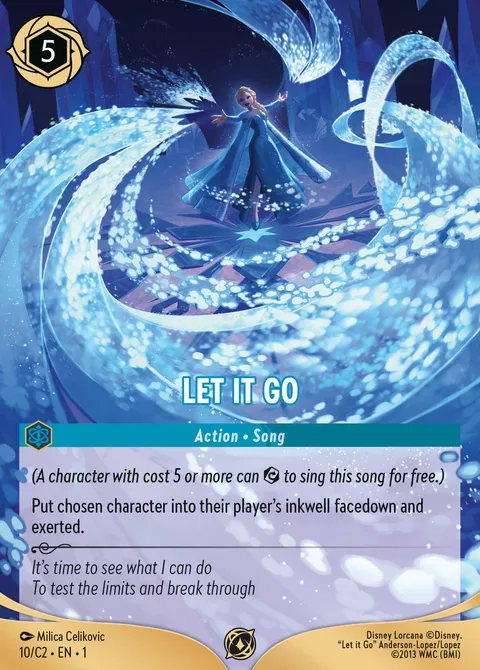 Let it Go Disney Lorcana card