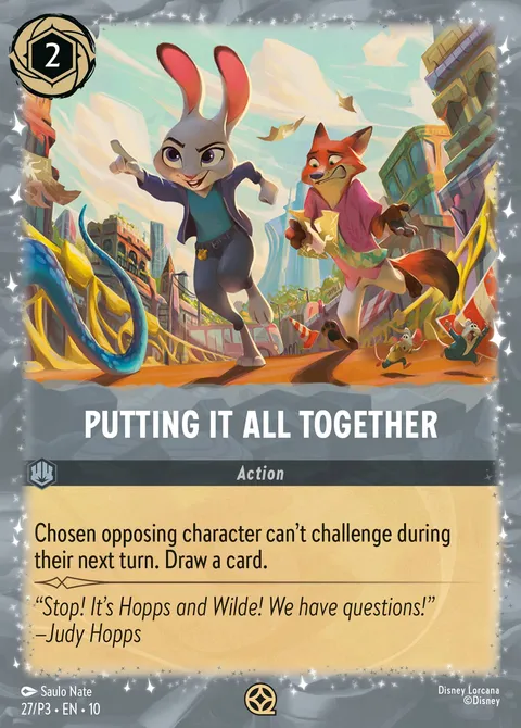 Putting It All Together Disney Lorcana card