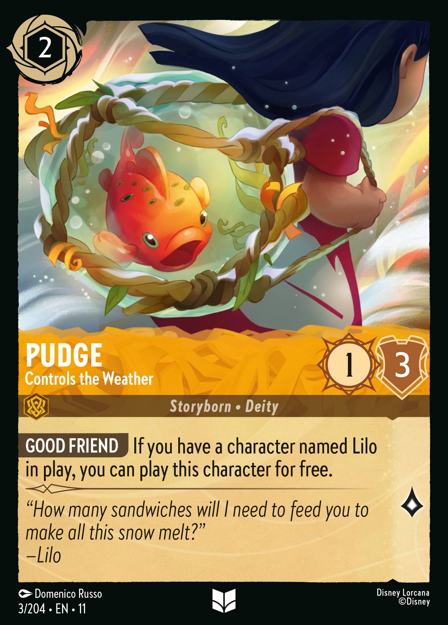 Pudge — Controls the Weather Disney Lorcana card