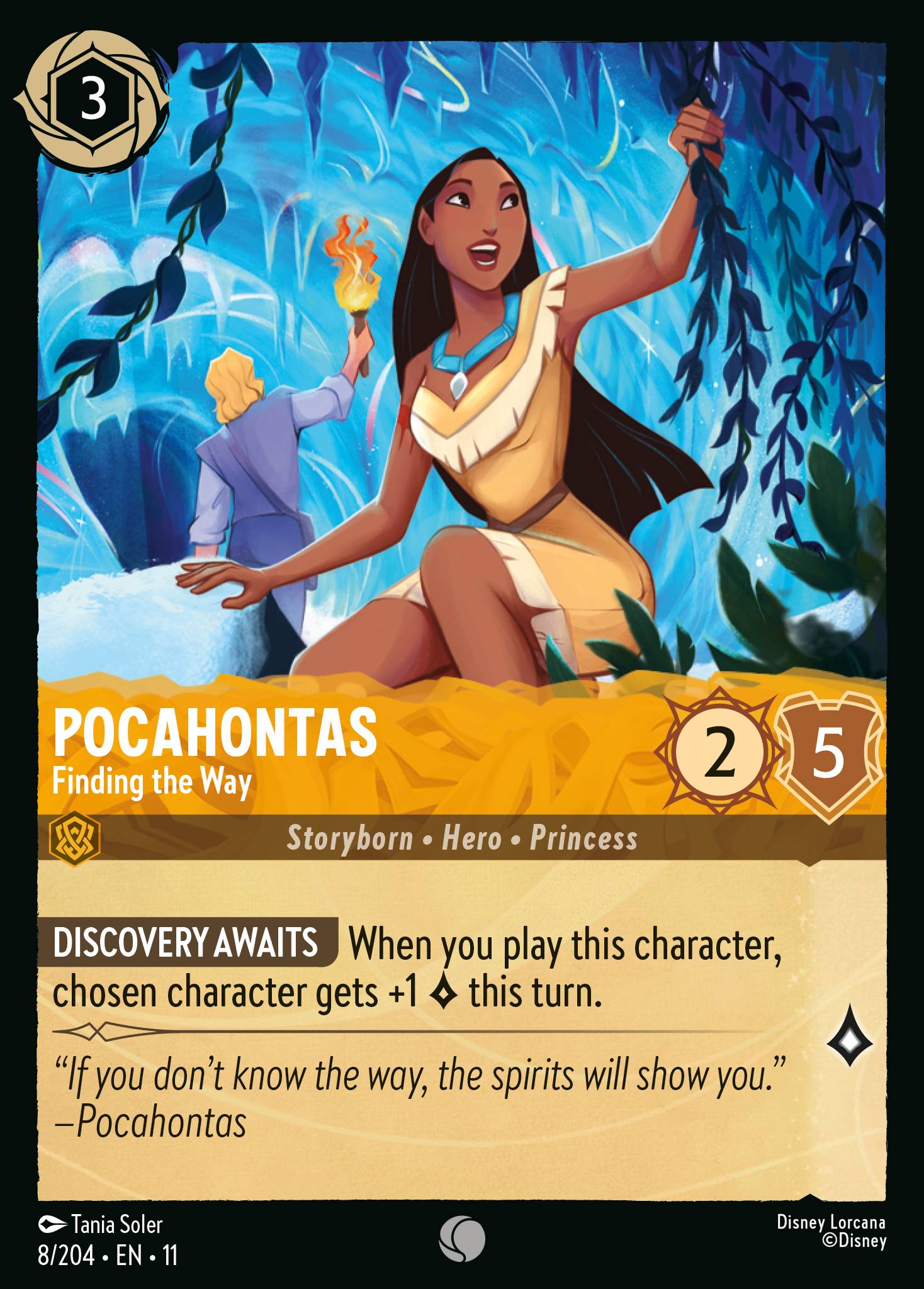 Pocahontas — Finding the Way Disney Lorcana card