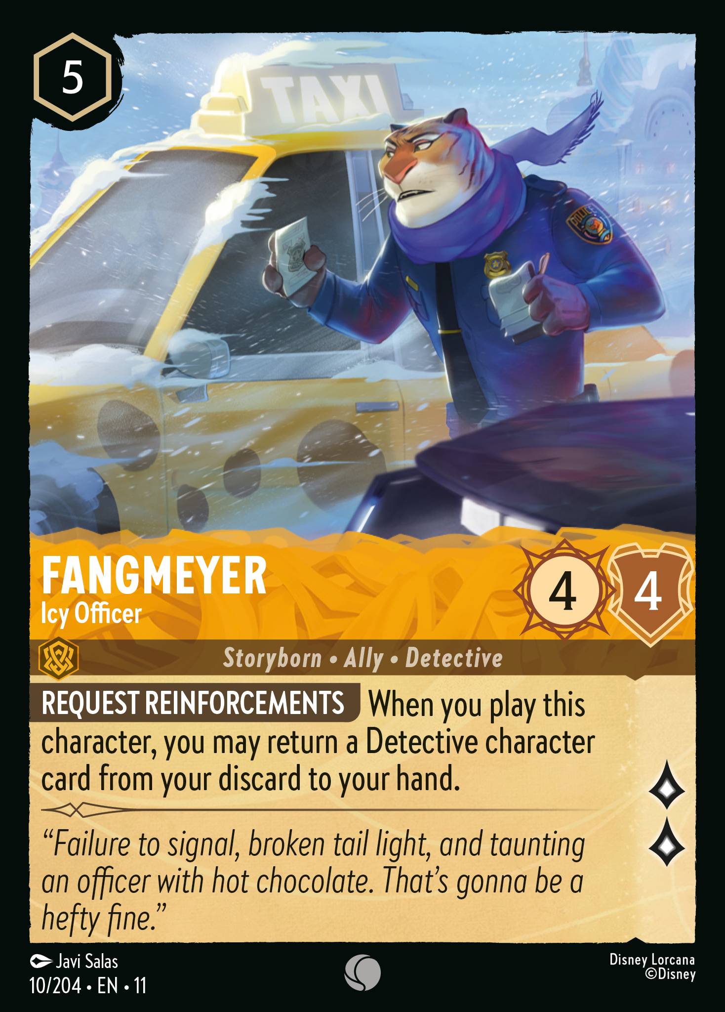 Fangmeyer — Icy Officer Disney Lorcana card