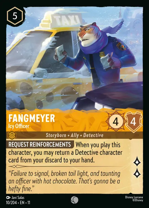 Fangmeyer — Icy Officer Disney Lorcana card