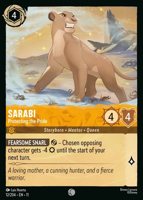 Sarabi — Protecting the Pride Disney Lorcana card